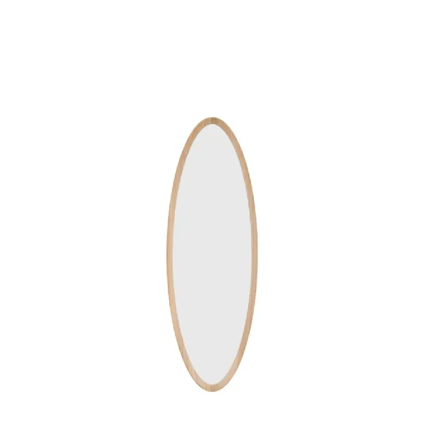 Cedar Elipse Mirror Oak