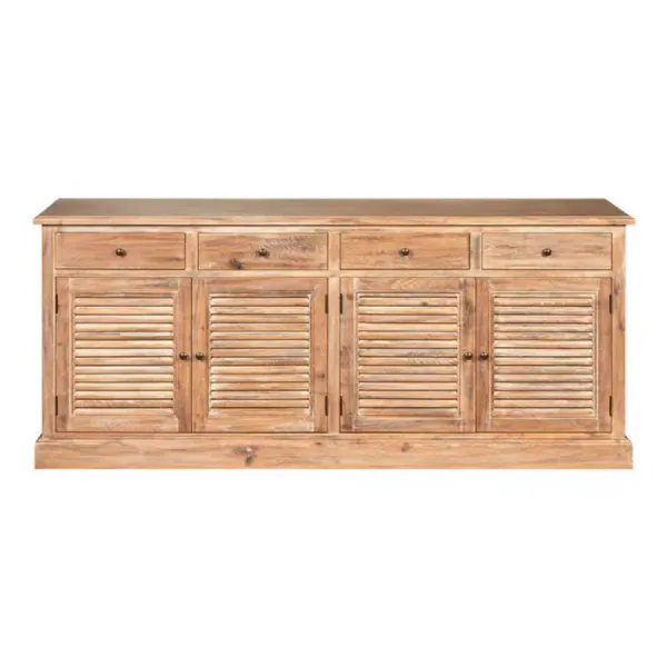 Louvre Door Whitewash Sideboard