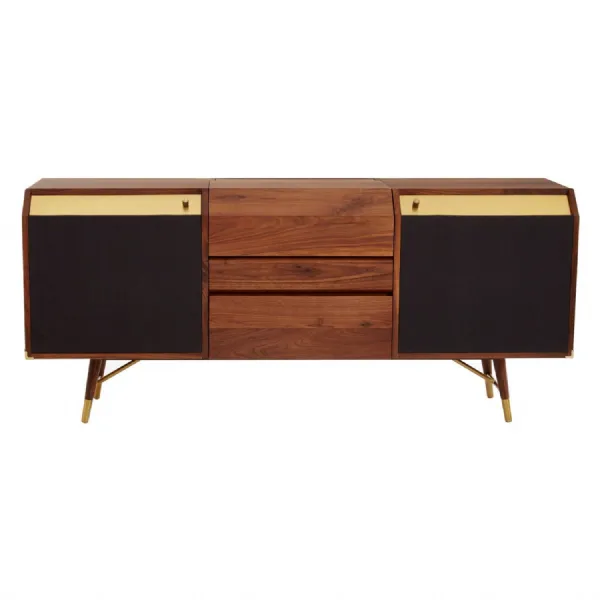Dark Walnut Retro Style Kenso Sideboard