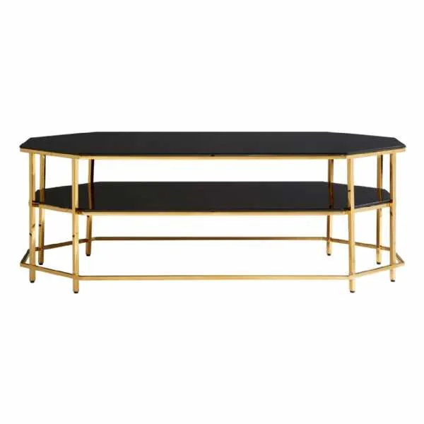 Arezzo Black Tempered Glass Coffee Table