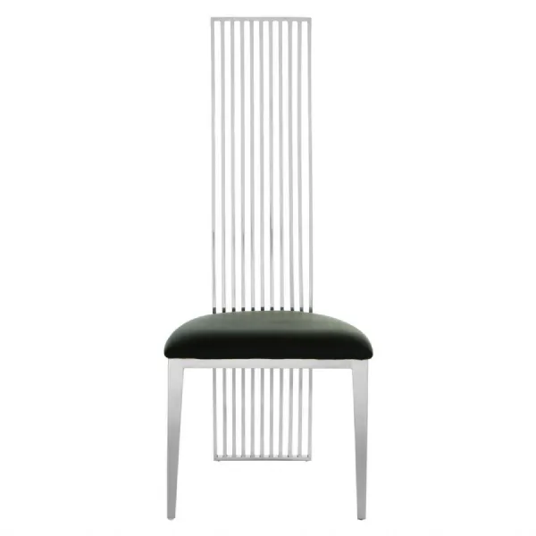 Contemporary Silver Glamour Dining Chair