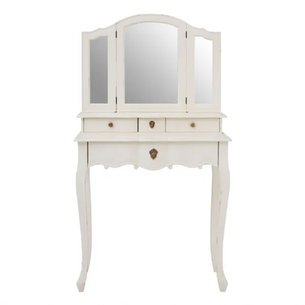 French Chic Dressing Table with Mirror