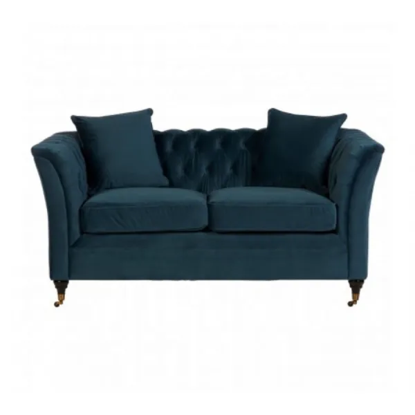 Sabrina Contemporary Blue 2 Seat Sofa