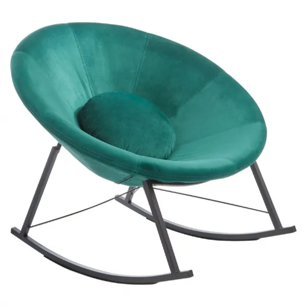 Conical Seat Green Rocking Chair