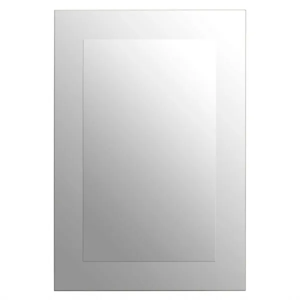 Contemporary Mirrored Frame Smooth Finish Wall Mirror