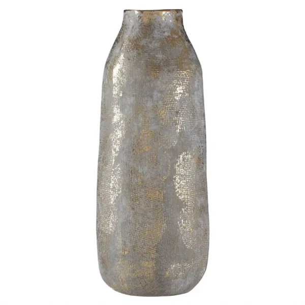 Orvena Metallic Gold Grey Vase