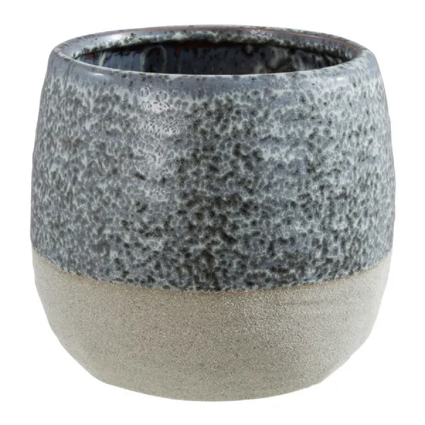 Grey Speckled Plant Pot