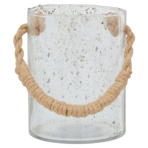 Medium Natural Rope Handle Lantern