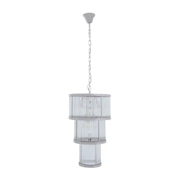 Luxe Boutique Nickle Finish Adjustable Chandelier