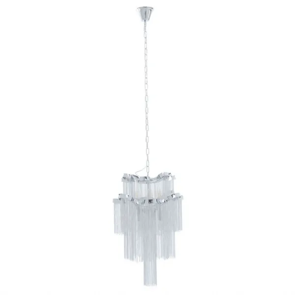 Luxe Boutique Chrome Finish Aluminium Chandelier