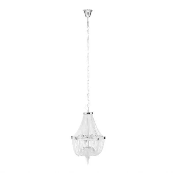 Luxe Boutique Chrome Finish Adjustable Chandelier