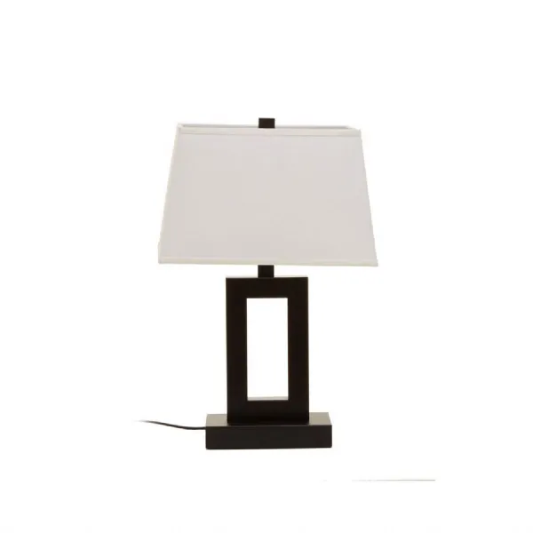 Leora Black And White Cut Out Table Lamp