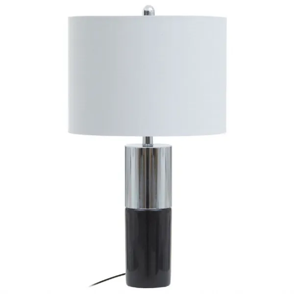 Luxe Contemporary Black Marble Home Office Table Lamp