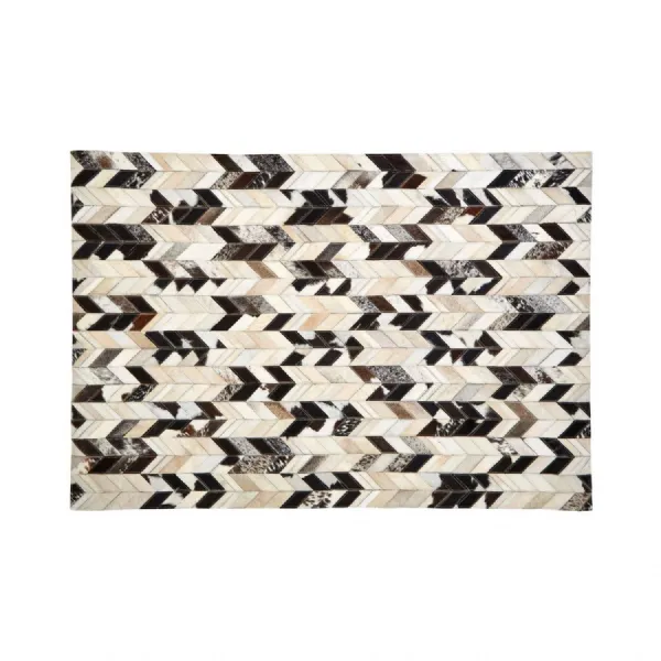 Small Patchwork Chevron Design Rug