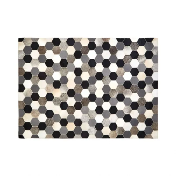 Large Hexagon Patchwork Rug
