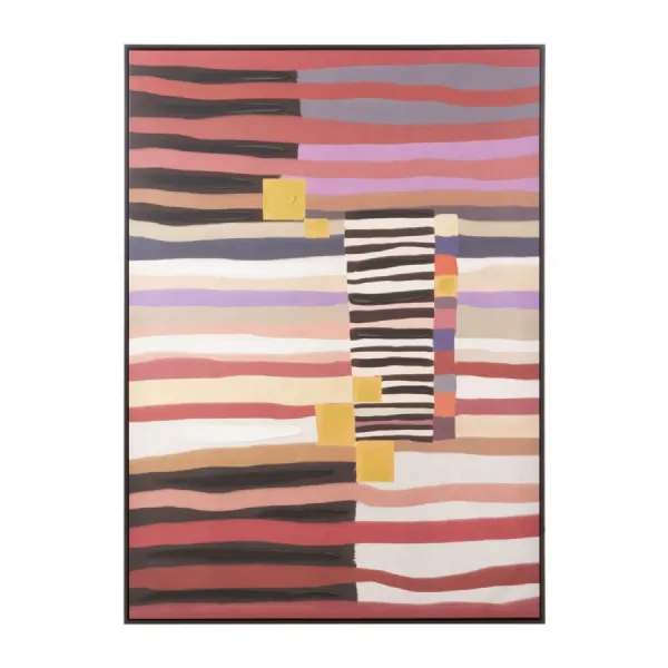Abstract Layer Design with Earthy Tones Wall Art