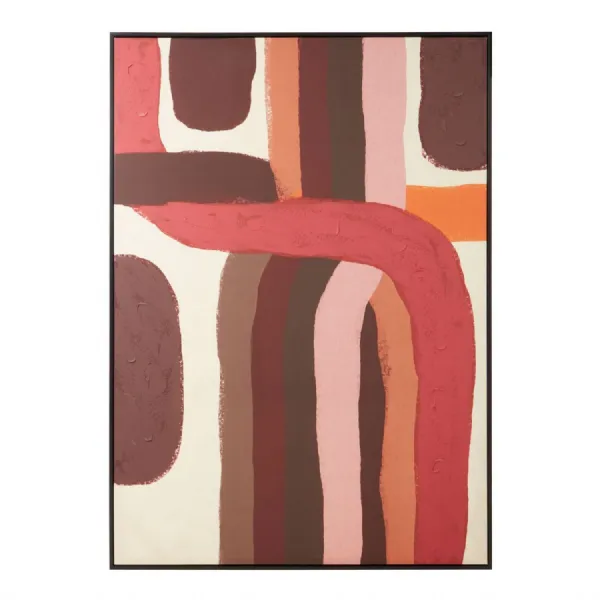 Abstract Earthy Tones Oil Canvas