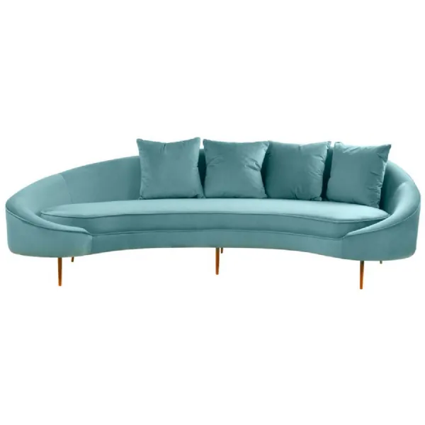 Turquoise 4 Seat Sofa