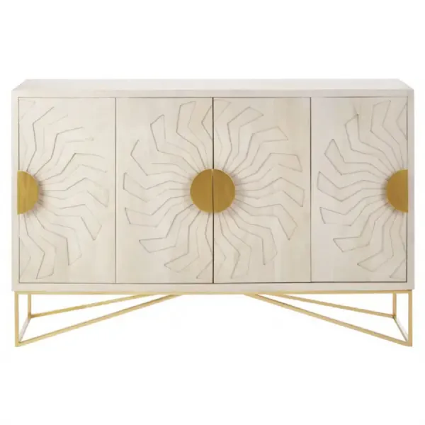 Sadras Whitewash Mango Wood Sideboard