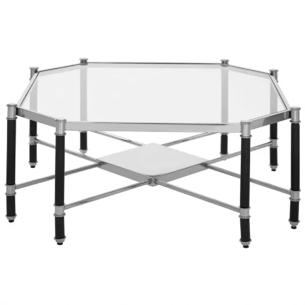Tempered Glass Octagonal Coffee Table
