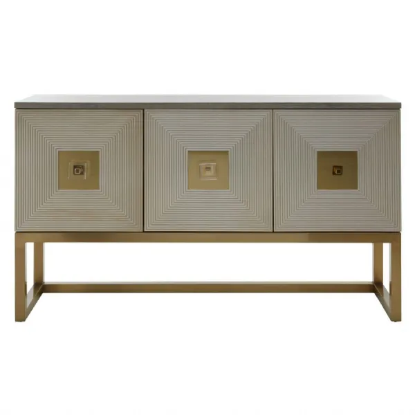 Duvali Three Door Grey Sideboard