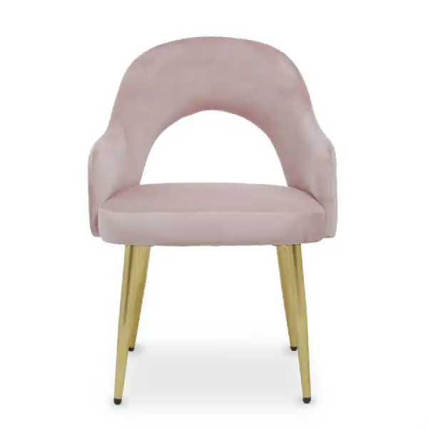 Dani Dusky Pink Velvet Dining Chair