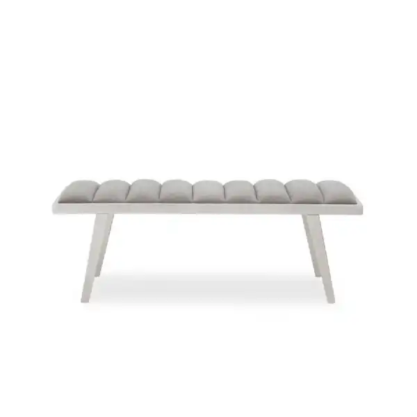 Gilden Grey Bench with Splayed Legs
