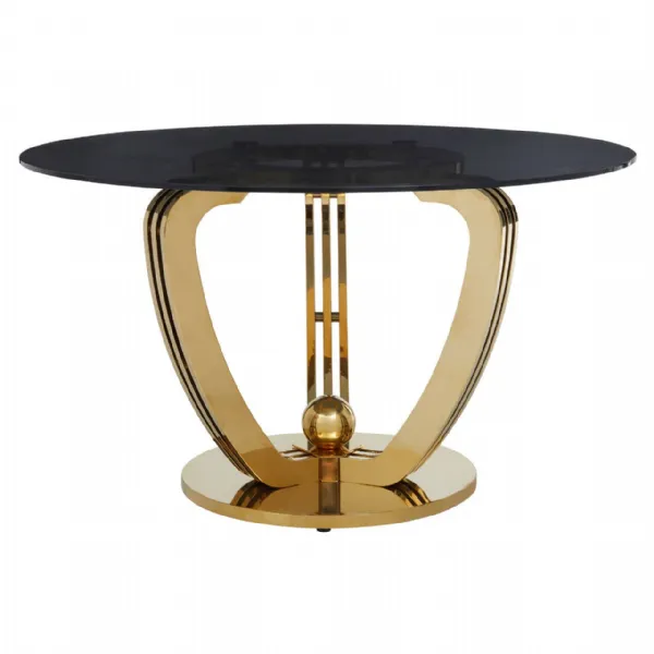 Moda Grey Tempered Glass Dining Table