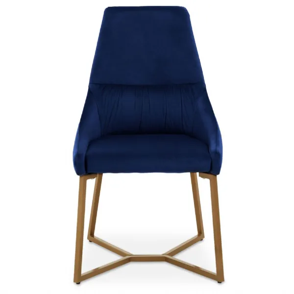 Luxe Midnight Velvet Dining Chair