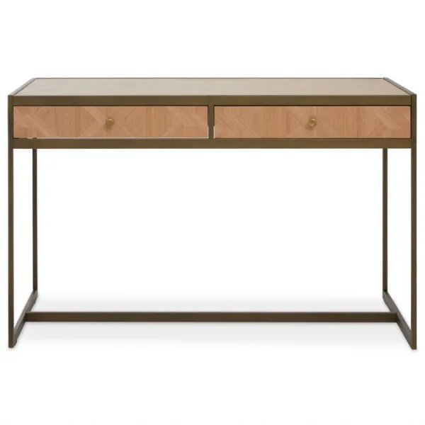 Home Office Brass Frame Sturdy Desk