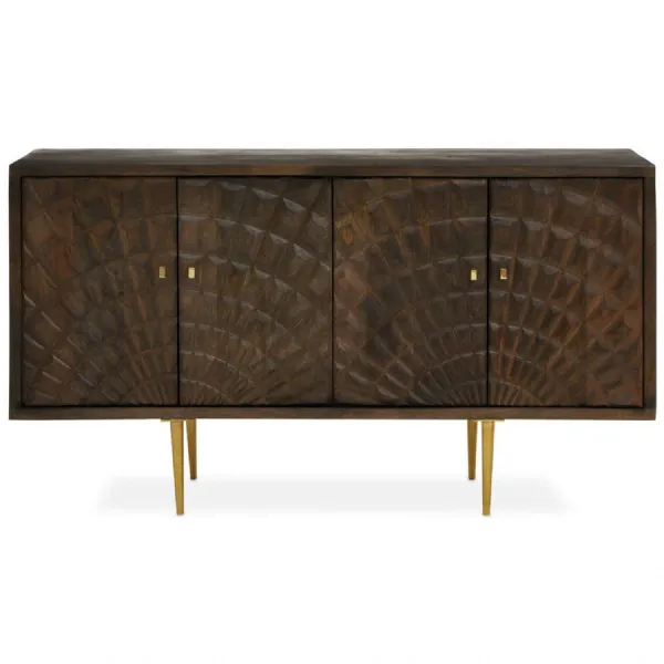 Sipari Mango Wood Metal Legs Sideboard