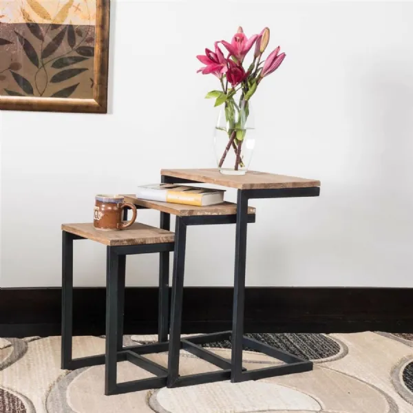 Nest of 3 Sofa Table Assembled