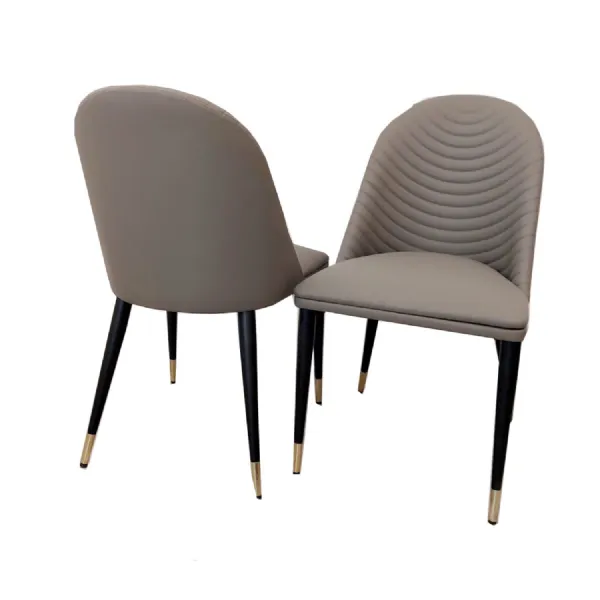 Alba Leather Dining Chair Khaki