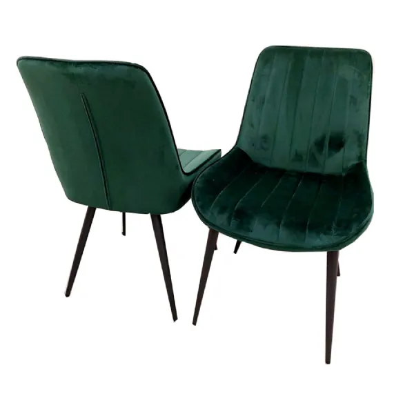 Dido Velvet Dining Chair Navy Blue