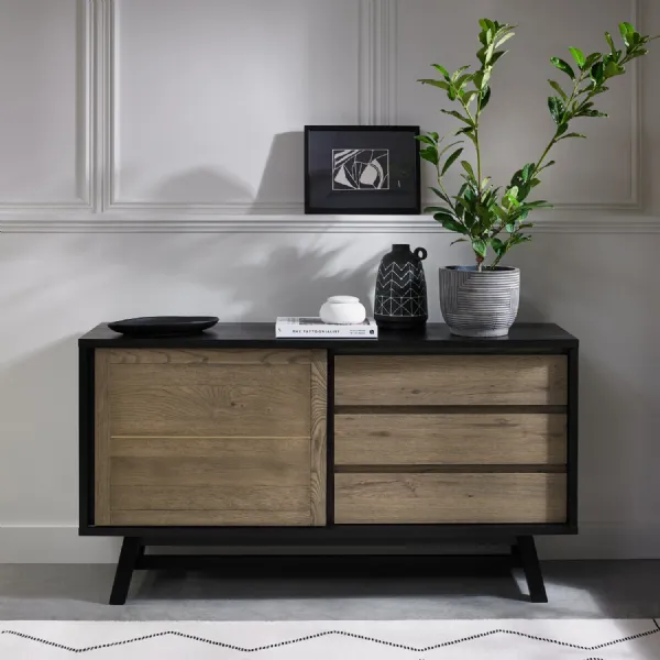Weathered Dark Oak Sideboard 160cm Wide