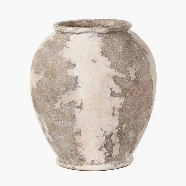 Lulia Antique Finish Stoneware Urn Vase