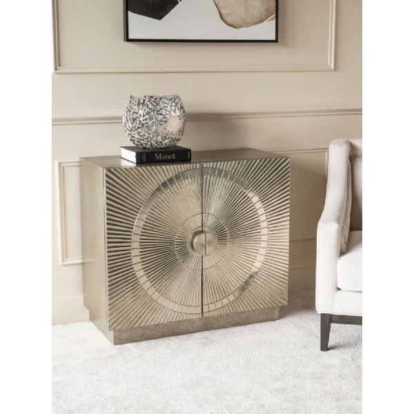 Silver Two Door Metal Cabinet