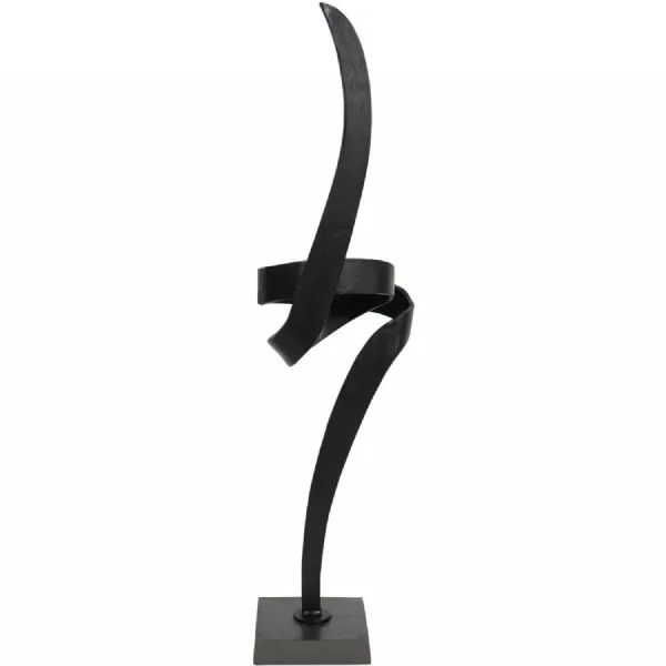 Black Textured Brass Aluminium Abstract Sculpture
