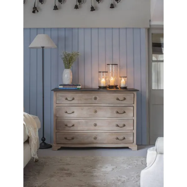 Grey Wood Chest Of Drawers