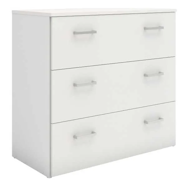 Space Chest of 3 Drawers in White
