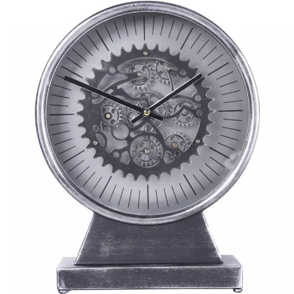 Palladium Mantel Clock with moving Dials Black Nickel