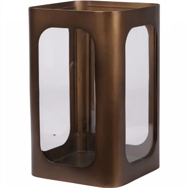 Thorpe Metal and Glass Hurricane Small 28cm