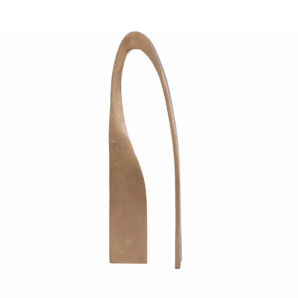 Antique Brass Aluminium Curve Sculpture