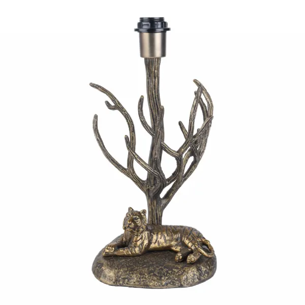 Antique Brass Aluminium Tiger Table Lamp Base Only