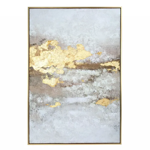 Multicoloured Heavy Textured Framed Canvas Wall Art 80x120cm