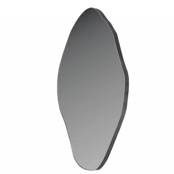 Gilded Oak Wood Effect Metal Distressed Wall Mirror