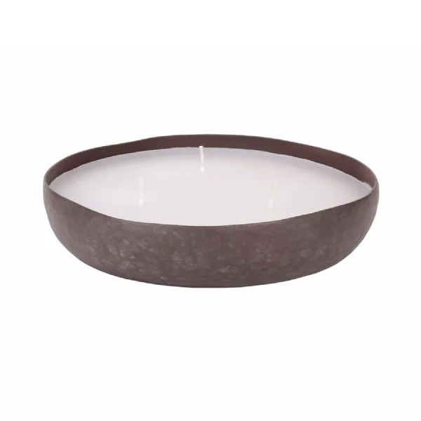 Samui Hammered Brown 3 Wick Candle Bowl