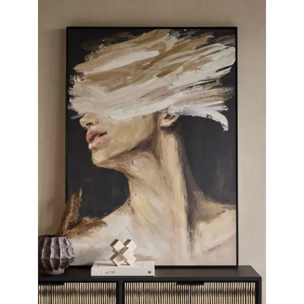 Expression Abstract Portrait Framed Canvas Wall Art