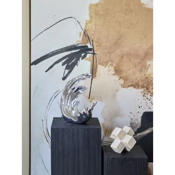 Silver Polished Aluminium Breaking Wave Sculpture