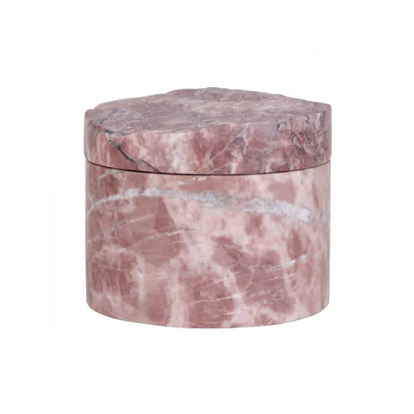 Roselle Pink Marble Storage Jar